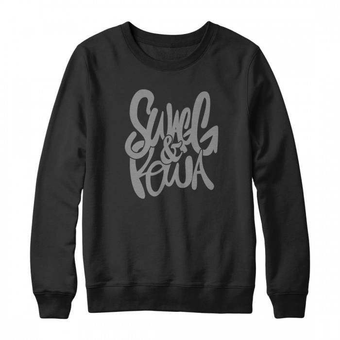 Crewneck Snap Charcoal