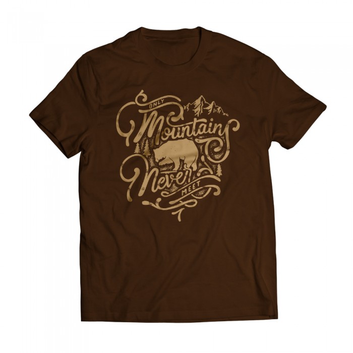 Tshirt Moutains Brown