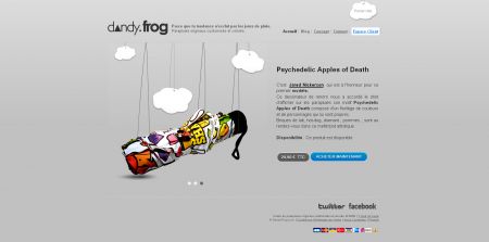 Page d'accueil DandyFrog